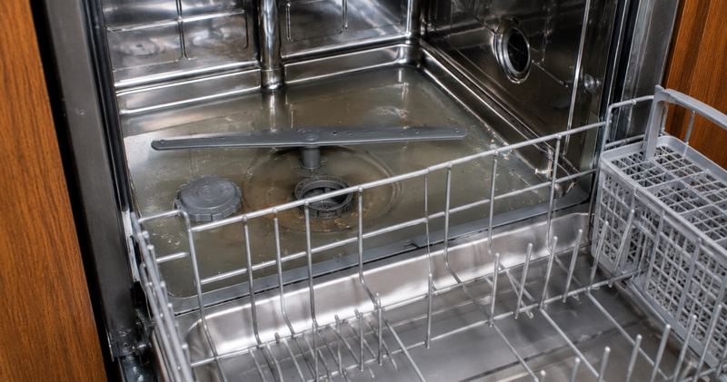 Dishwasher not draining with standing water at the bottom